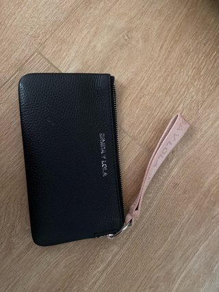 Bimba y Lola Cartera Negra con Asa Rosa