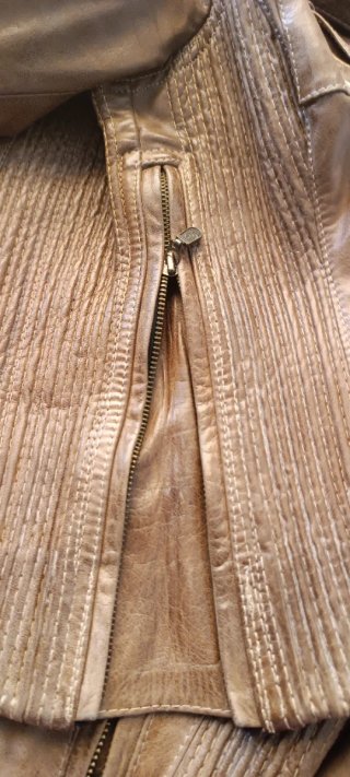 Chaqueta de piel Belstaff Marrón