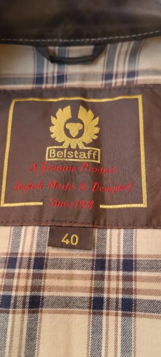 Chaqueta de piel Belstaff Marrón