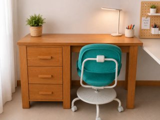 Escritorio de madera 110x45x75cm