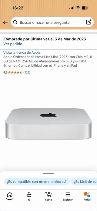Mac mini M2 8GB RAM 256GB SSD