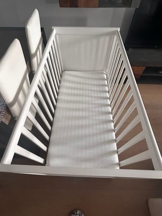 Cuna IKEA Sundvik 60x120 + colchón ecus care.