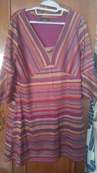 Vestido estampado Trio's talla M