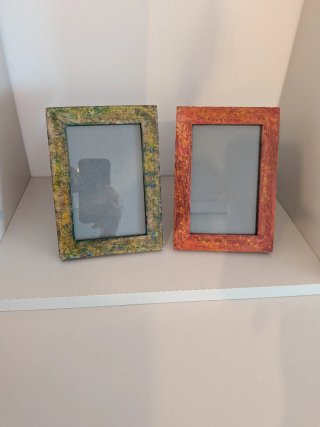 2 Marcos de Foto Pintados a Mano