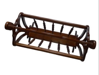 Revistero de madera vintage
