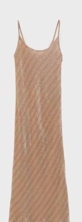 Vestido Mango Capsule Beige Dorado