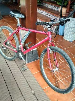 Bicicleta Orbea Roja Antigua