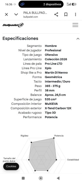 Pala Bullpadel Xplo Viva Mexico