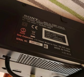 Minicadena Sony CMT-3XCD Roja