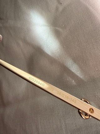 Occhiali Gucci Oro Rosa Lenti Rosa