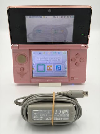 Nintendo 3DS Rosa + Cargador