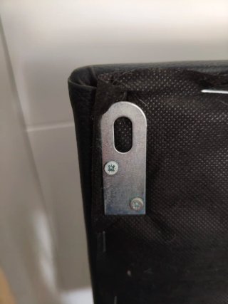 Cabecero 95 cm polipiel negro