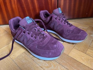 Zapatillas New Balance 574 Nobuk Granates T 45.5