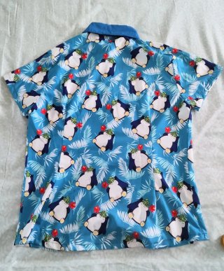Camisa Snorlax Manga Corta Azul Talla L