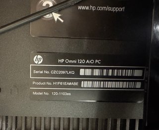 HP Omni 120 All-in-One – 20” – 4 GB RAM – 500 GB