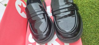 Zapatos escolares charol negros talla 34