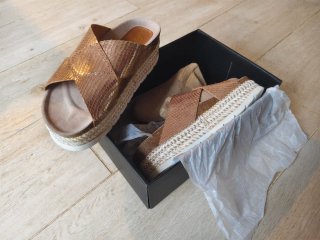 Sandalias Penélope Collettion Oro Talla 38