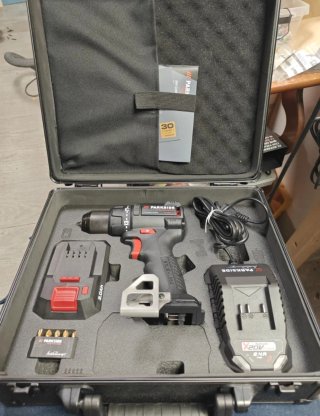 Taladro Parkside 20V serie 30 aniversario.  Arnold