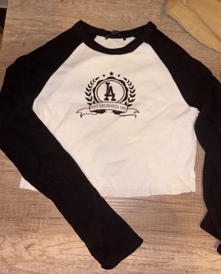 Camiseta Top Manga Larga LA Est. 1991