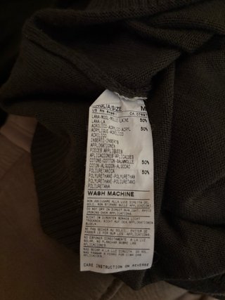 Maglione Sisley Uomo Marrone Militare M