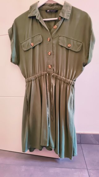 Vestido verde oliva