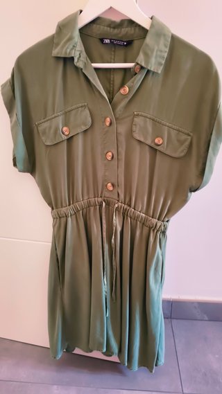 Vestido verde oliva