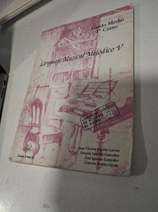 Libro Lenguaje Musical Melódico V - 1er Curso