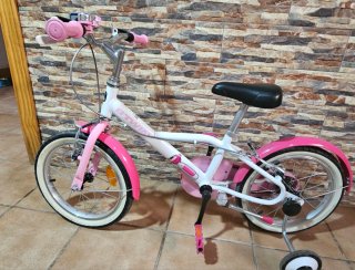 Bicicleta infantil B'TWIN rosa