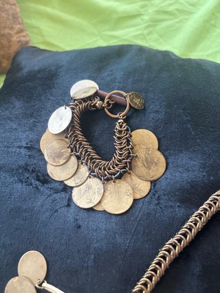 Collar y pulsera Bimba y Lola monedas