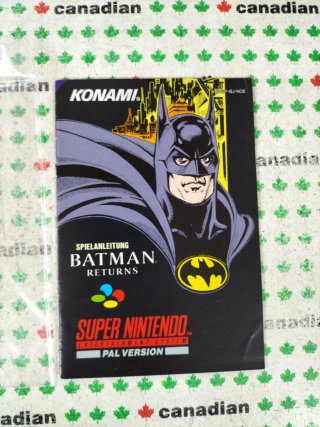 Super Nintendo Batman Returns PAL