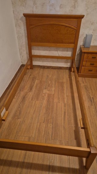 Conjunto 2 camas 90cm madera