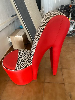 Silla Taco Animal Print Roja