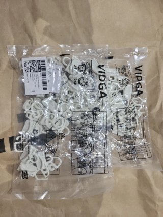 Ganchos para cortinas IKEA VIDGA (48  unidades)