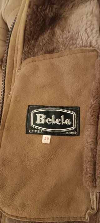 Pelliza Marrón Piel Talla M Belcla
