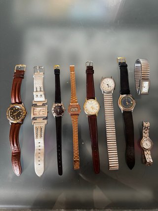 Lote 9 relojes de pulsera