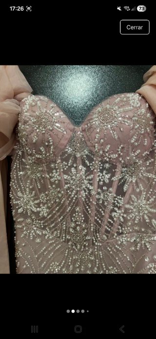 Vestido de fiesta con pedrería