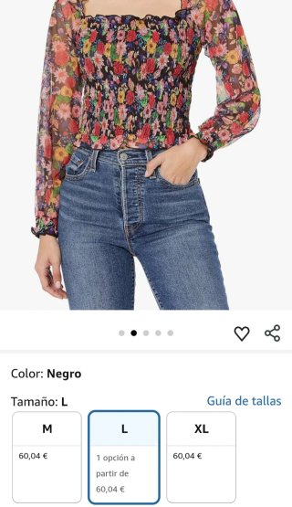 Camiseta Desigual floral manga larga