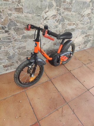 Bicicleta Btwin 14 Robots Naranja