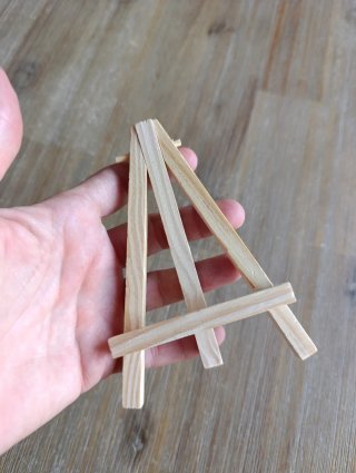 Mini cavalletto in legno