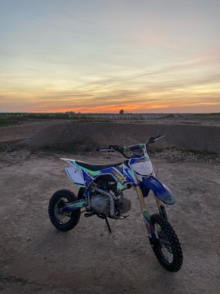 Moto Motocross MTR Azul/Verde/Blanco