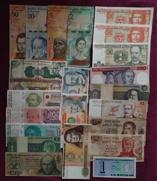 Lote de Billetes de América .