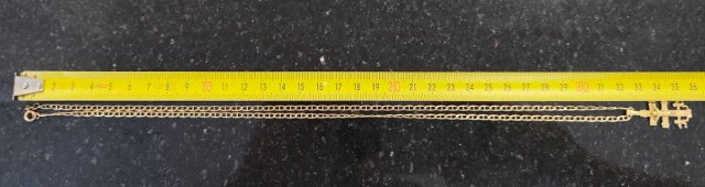 Cadena y Colgante Cruz de Caravaca Oro 18k