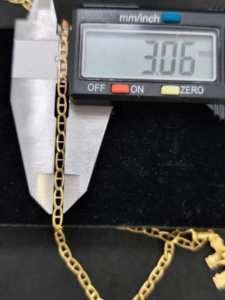 Cadena y Colgante Cruz de Caravaca Oro 18k