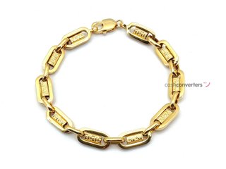 pulsera oro 18k con piedra con circonita