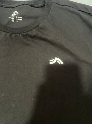Camiseta Nueva Deportiva Algodón Negra Talla L