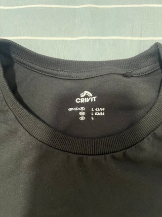 Camiseta Nueva Deportiva Algodón Negra Talla L
