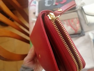Cartera Tous Roja Oso Dorado