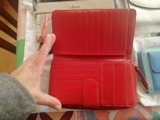 Cartera Tous Roja Oso Dorado