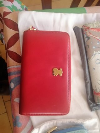 Cartera Tous Roja Oso Dorado