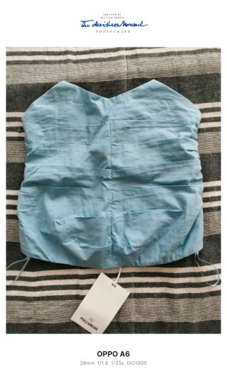 Top palabra de honor azul Pull&Bear